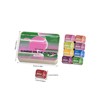 Gel UV liquide de la série Ruofu Sunrise, design français, haute saturation, dégradé, certifié MSDS pour les salons de manucure professionnels