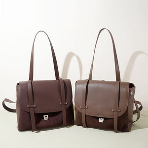 <span class=keywords><strong>Sac</strong></span> à bandoulière pour <span class=keywords><strong>femme</strong></span> en cuir de vachette véritable personnalisé, style daim mat, <span class=keywords><strong>sac</strong></span> à <span class=keywords><strong>dos</strong></span> de haute qualité, grande capacité - Product Image 2