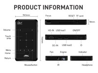 Projecteur DLP avec batterie intégrée, 4k, multimédia, intelligent, 4K, HD, Android, pour la maison, téléphone portable, nouveau Design, 2022