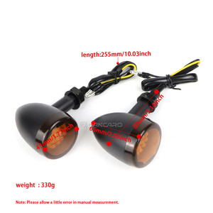 DANCARO moto LED clignotants indicateurs rétro universel <span class=keywords><strong>clignotant</strong></span> pour <span class=keywords><strong>Harley</strong></span>-<span class=keywords><strong>Davidson</strong></span> XL883N fer 883 XL1200 - Product Image 6