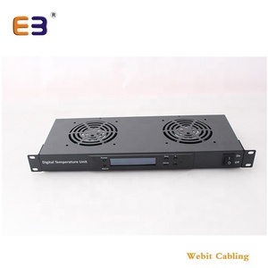 1U Rackmount 2 người hâm mộ máy chủ tầng giá 42U <span class=keywords><strong>19</strong></span> inch Fan đơn vị - Product Image 2