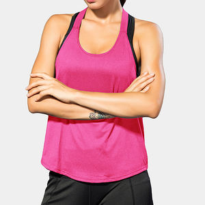 Chaleco deportivo para mujer, camisola con tirantes en T, chaleco holgado transpirable de secado rápido para fitness, yoga y correr - Product Image 6