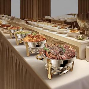 Nouvelle conception de réchaud à fondue circulaire alimenté à l'alcool, capacité de 9 L, maintien au chaud pendant 12 heures, pour les agents de dropshipping Shopify, vente en gros - Product Image 3