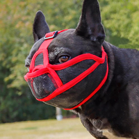 JIXIN Atmungsaktiver Nylon-Mesh-Hundemaulkorb gegen Bellen, bissfest, sicher, sanft, für Welpen, zum Training, mit Geräusch-/Vibrationsfunktion