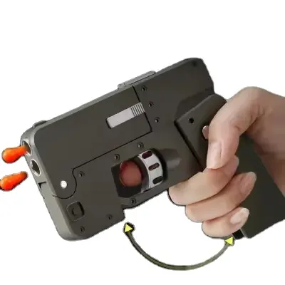 뜨거운 판매 접이식 휴대 전화 시뮬레이션 장난감 총 창조적 인 부드러운 총알 장난감 야외 어린이 장난감 총