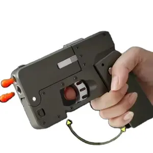مسدس لعبة محاكاة للهاتف المحمول قابل للطي الأكثر مبيعاً مسدس لعبة خارجي للأطفال بطلقات لينة مبتكرة