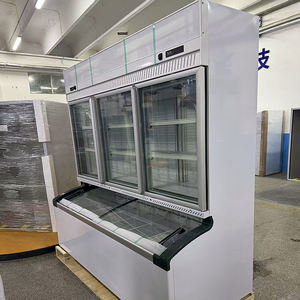 <span class=keywords><strong>Prix</strong></span> <span class=keywords><strong>d</strong></span>'usine Supermarché Congélateur Vertical Porte En Verre Affichage Congélateur Boutique Réfrigérateur pour Supermarché - Product Image 6