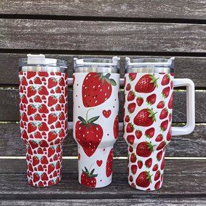 Toptan 40oz paslanmaz çelik bardak özel marka logosu ile yalıtımlı kolu ve Stan * ey tarafından klasik saman otomotiv bardak - Product Image 4