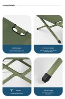 Lit de camping pliant simple et portable pour la pause déjeuner au bureau, avec cadre métallique léger, idéal pour les situations d'urgence et l'extérieur - Vente en gros