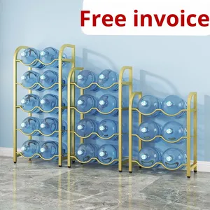 Giá lưu trữ đa cấp giá lưu trữ nước gia đình di động giá lưu trữ Thùng nước tinh khiết đứng sàn để lưu trữ hộ gia đình - Product Image 5