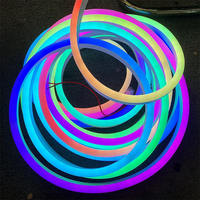 Guirlandes lumineuses de Noël pour décoration extérieure, bande LED néon étanche, commande intelligente par application WIFI, guirlande lumineuse LED néon IP68PVC pour décorations