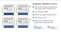Avatto Domotique Tuya Smart Mini 2Way Wifi/Zigbee Commutateur Module Relais 1/2/3/4 Canal