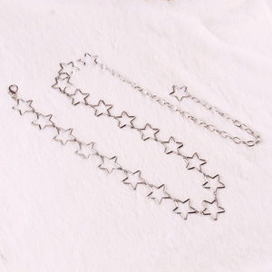 สร้อยคาดเอวโลหะผสมสังกะสี Star Hollow สำหรับใส่กับกางเกงยีนส์ในชีวิตประจำวัน - Product Image 3