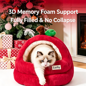 Cat's <b>Nest</b> Four Seasons Universal Peace Fruit Semi-Closed Safe Cat's <b>Nest</b> Winter Warm Dog's <b>Nest</b> Large Size Cat <b>Bed</b> - Product Image 6