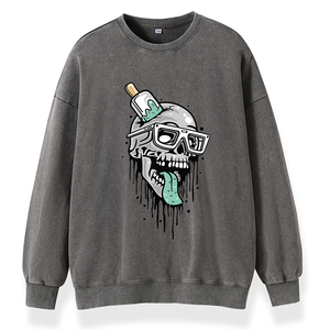 Felpa Casual alla Moda per Uomo e Donna, Motivo Zombie Ice, Collo Alto, Manica Lunga, Pullover Primaverile Classico <span class=keywords><strong>Joker</strong></span> 100% Cotone - Product Image 5