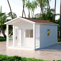 Maison d'hôtes préfabriquée au design moderne, mini-maison de luxe en conteneur avec terrasse