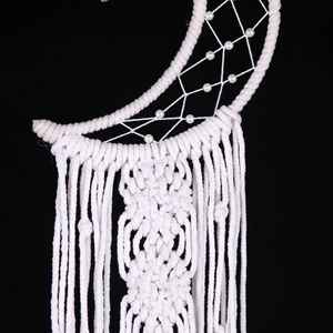 Nuovo <span class=keywords><strong>Macrame</strong></span> Dream Catcher Vento Campana Luna Dream Catcher per la Decorazione Della Casa - Product Image 5