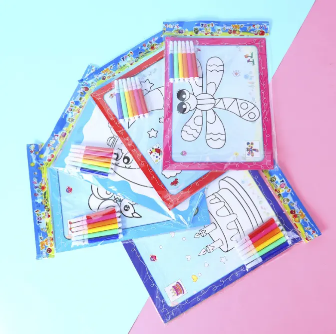 custom wholesale kids early education notebook DIY coloring acrylic resin paper activity bookmark