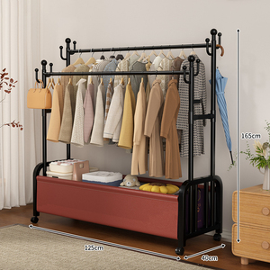 Perchero de pared con 6 ganchos para ropa, organizador de entrada - Product Image 4