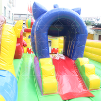Airfunpro Prix d'usine Château gonflable Fun City Amusement Park avec toboggan pour aire de jeux pour chats ou château