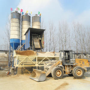 High Quality Horizontal Silos Mobile <b>Concrete</b> Batching Plant Steel Cement Silo - Product Image 3