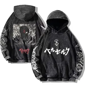 Mens <strong>Berserk</strong> Hoodies Heart Pattern 3D Printed Vintage Washed <strong>Hoodie</strong> Hip Hop Streetwear Cotton Sweatshirts Harajuku Casual Hooded - Product Image 6