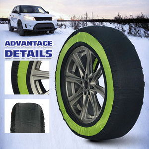 Chaussettes <span class=keywords><strong>de</strong></span> neige pour pneus <span class=keywords><strong>de</strong></span> voiture - Chaînes à neige imperméables pour voiture, SUV, pick-up, en matériau textile, installation facile, incluses - Product Image 4