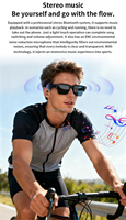 Gafas Deportivas con Cámara Mini HD Inteligente con Traducción por IA, Grabación de Video, Información Meteorológica por IA y Navegación por IA