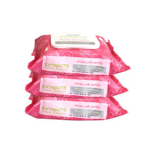 Lingettes humides démaquillantes à l'<span class=keywords><strong>eau</strong></span>, emballage personnalisé de haute qualité, nettoyage du visage, tissu humide avec couvercle - Product Image 1