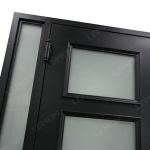 Portes d'entrée en fer forgé, style battant, avec vitrage, pour <span class=keywords><strong>maison</strong></span> principale - Product Image 6