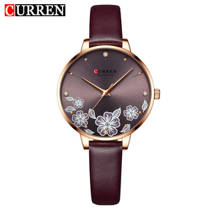 9068 CURREN Women's Luxury Wristwatch Leather Clock Casual Waterproof Original Quartz Watches for Women - Product Image 3