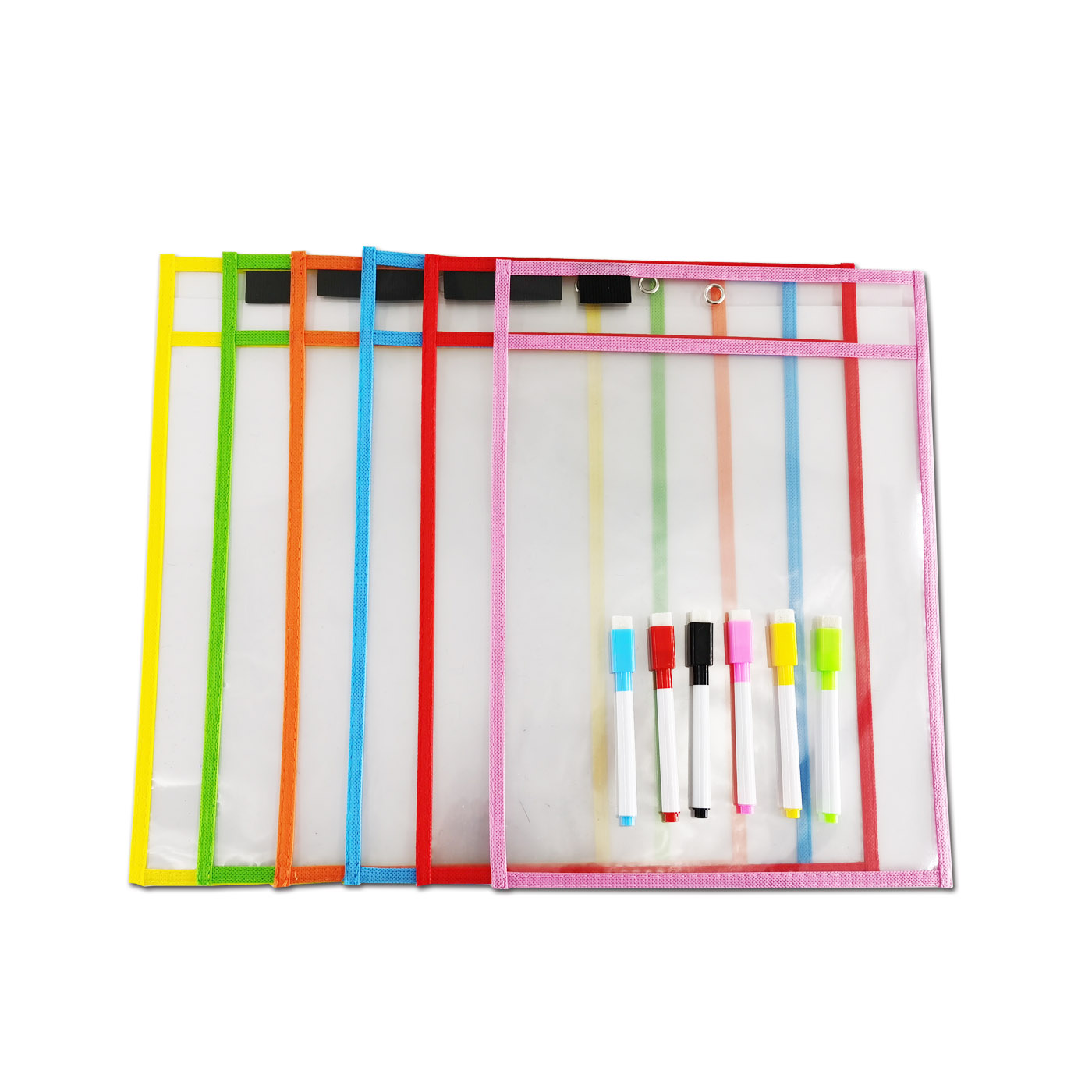 Home Used Transparent Thick PET Clear Reusable Job Ticket Holder