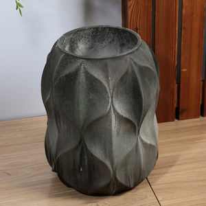 लिविंग रूम आधुनिक सजावट बेलनाकार आकार रैमबस डिजाइन आधुनिक थोक मैग्नीशियम पोसिलिन फूल के वेस - Product Image 3