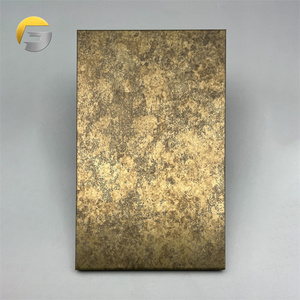 Panneau métallique décoratif en <span class=keywords><strong>acier</strong></span> inoxydable vieilli V4005, finition <span class=keywords><strong>patine</strong></span> - Product Image 1