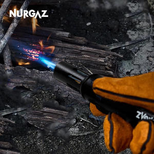 Torche à flamme directe Nurgaz 1800C, flamme bleue, allumage piézoélectrique, double interrupteur, torche de soudage au gaz liquéfié pour la moxibustion - Product Image 2