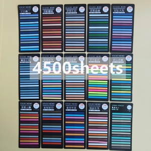 4500 Hojas de Notas Adhesivas Transparentes de PET, Marcapáginas Autoadhesivos, Pestañas Estéticas para Libros, Material de Papelería - Product Image 6