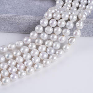 Perles de Zhuji naturelles en gros, perles Keshi roses de 10-12 mm, perles à queue Edison pour la fabrication de colliers semi-finis en DIY - Product Image 3