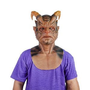 Masque masculin réaliste en silicone, couvre-chef animal, masque de tête de <span class=keywords><strong>dragon</strong></span>, gants en silicone, griffes, costume d'Halloween, masques de fête - Product Image 1