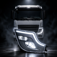 Phares avant à LED complets pour Mercedes Benz Actros MP4 MP5, projecteur en forme de L, guide de lumière DRL, Plug and Play, 24V, phare de camion, 2011-2024
