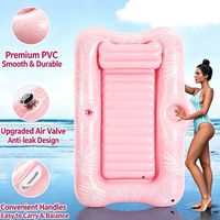 Modèles personnalisés de flotteurs gonflables pour adultes en PVC, lit flottant surdimensionné avec dossier et accoudoirs confortables