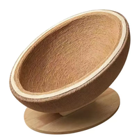 Chaise longue en carton ondulé écologique de luxe classique moderne avec corde en toile de jute pour anniversaire