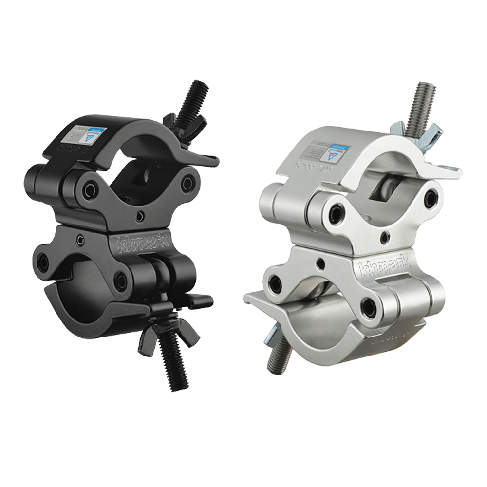 Kkmark 2 дюйма 48, 49, 50, 51 мм quick release луч scaffolding цилиндровой алюминиевая панорамная головка повышенной прочности для двойных труб ферменная конструкция двойной поворотный зажим
