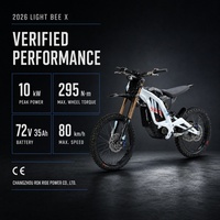 Moto électrique haute performance Light Bee X Surron 10000W pour la conduite tout-terrain