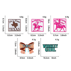 Nuevo parche termoadhesivo bordado con diseño de vaquera del oeste, póker y lazo, para decoración de ropa, sombreros y bolsos - Product Image 4