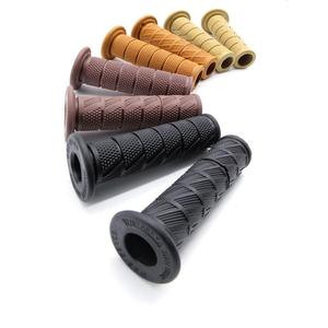 Fundas de Goma para Manillar Retro de 22 mm, Universales para Motocicletas Cruiser, Diseño de un Solo Color - Product Image 1