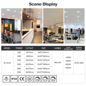 Large Angle <span class=keywords><strong>de</strong></span> Faisceau Downlight 10w-50w Smd <span class=keywords><strong>Spot</strong></span> Down Light Plafonnier Led Downlights <span class=keywords><strong>Salle</strong></span> <span class=keywords><strong>De</strong></span> Bains Cob <span class=keywords><strong>Spot</strong></span> Encastré pour Hôtel - Product Image 2