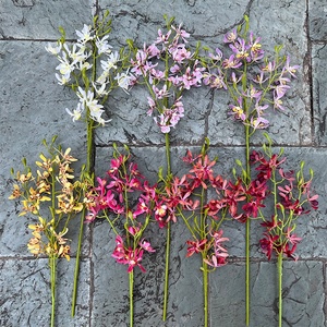 LE-227 Vente en gros directe <span class=keywords><strong>d</strong></span>'usine, orchidée Cattleya artificielle à tige unique, toucher réel, pour mariage et <span class=keywords><strong>d</strong></span>écoration intérieure - Product Image 2