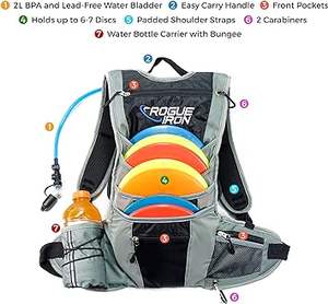 Bolsa de Disc Golf de Muestra Gratuita con Capacidad para 30-35 Discos, Bolsa de Golf Portátil Impermeable para Frisbee, Bolsa Deportiva de Golf - Product Image 6