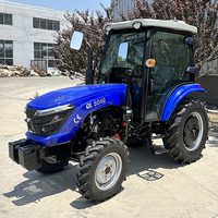 Tracteur Agricole 4x4 4RM avec Moteur EPA CE EURO5, 90ch 100ch, Petit Tracteur Compact Mini pour Agriculture, Ferme et Jardin avec Cabine