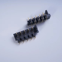 Conector Macho DGDTE D05M de 5.0mm, Cumple con el Informe Ambiental ROHS, Conector de Batería para Monitor Médico, 5 Pines, Aleación de Cobre Negro